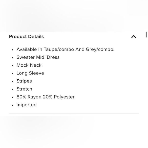 Just In Time Striped Midi Dress - Taupe/Combo - Picture 4 of 4